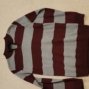 Boys 10/12 half zip lightweight long sleeve sweater